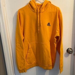 Adidas Men's Yellow Hoodie